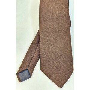 Vintage Pirelli Collection Mens Brown Textured Necktie